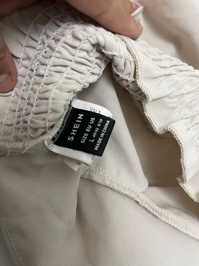 Blusa elegante manga larga drapeada