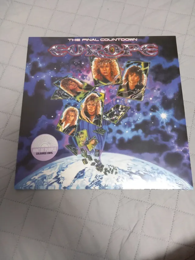 Europe The Final Countdown LP Vinilo Morado. NUEVO