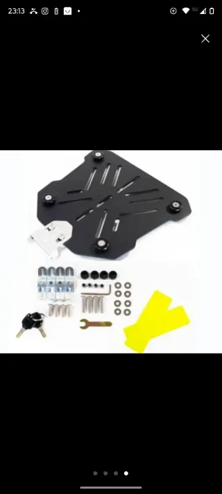 Baúl GPR Aluminio 55L + Placa Zontes 703 F