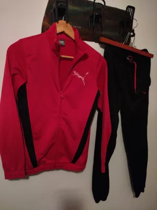 Chándal Puma Rojo y Negro