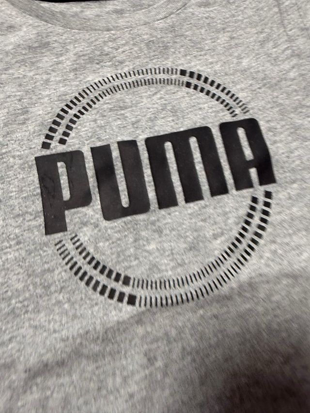 Camiseta Puma Gris Talla 9-10. Talla 140.