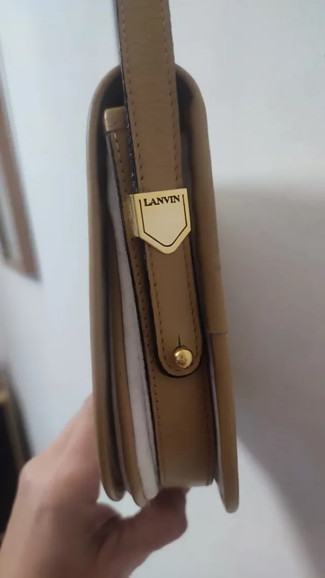 Bolso Lanvin Vintage Beige y Blanco