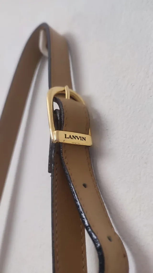 Bolso Lanvin Vintage Beige y Blanco