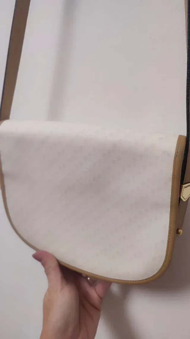 Bolso Lanvin Vintage Beige y Blanco