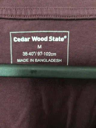 Camiseta hombre Rayas burdeos y Blanca