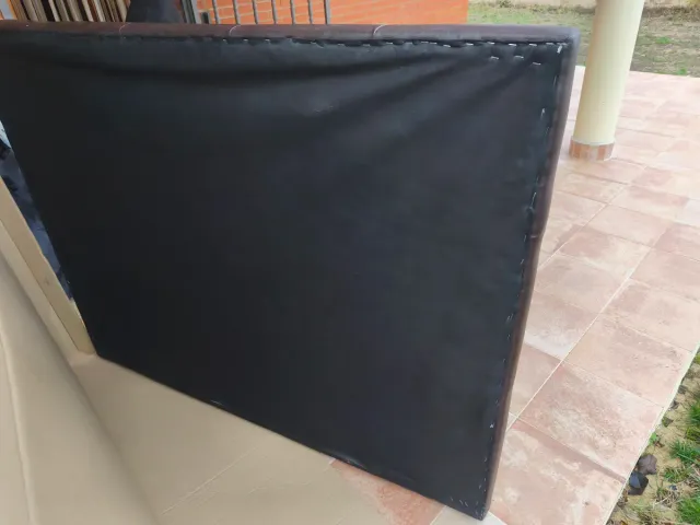 Cabecero Cama Piel Marrón 150x116cm