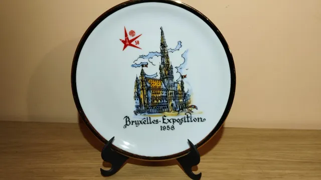 Piatto Esposizione Universale Bruxelles 1958