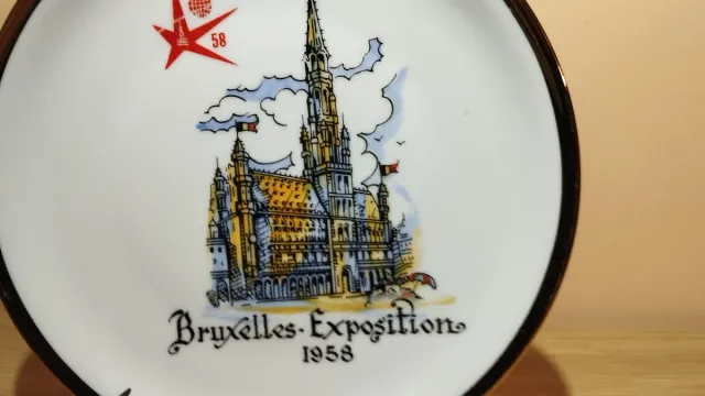 Piatto Esposizione Universale Bruxelles 1958