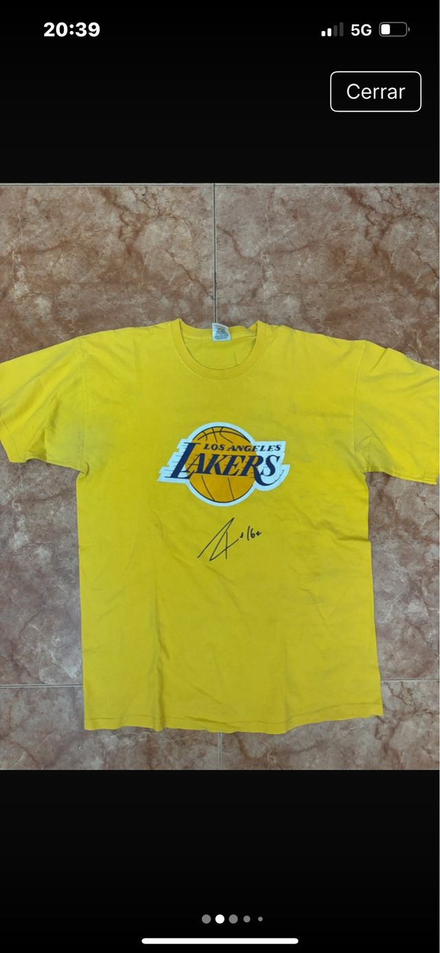 Camiseta Lakers Firmada