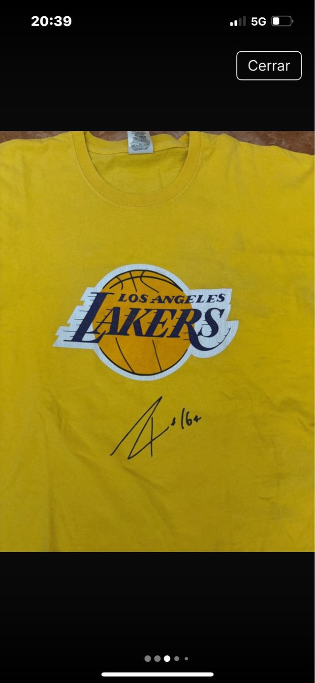 Camiseta Lakers Firmada