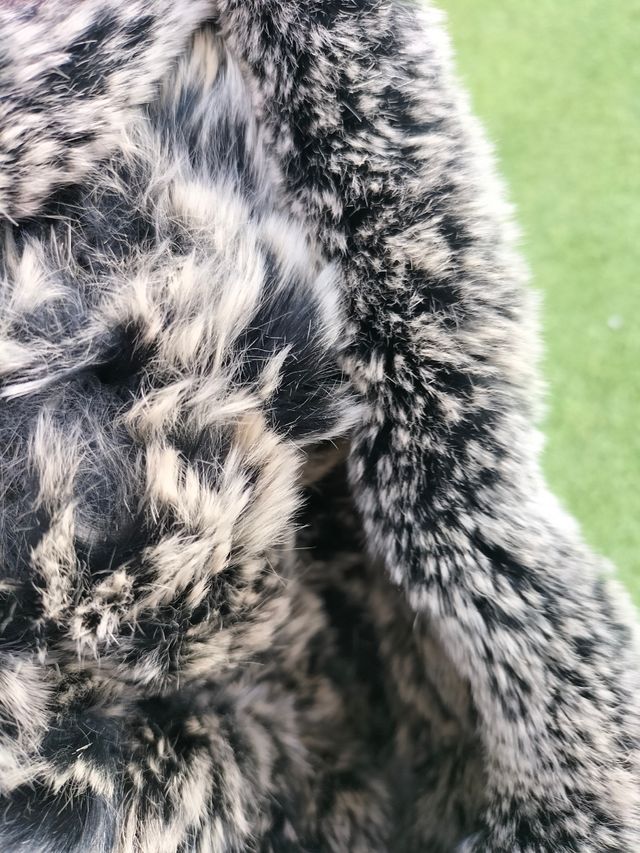 Gorro de piel de zorro auténtica