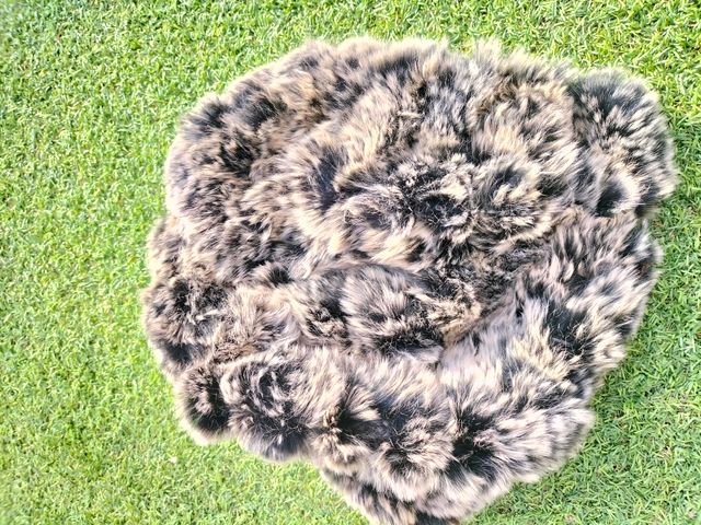 Gorro de piel de zorro auténtica