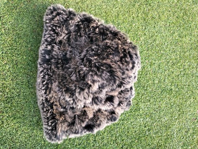 Gorro de piel de zorro auténtica