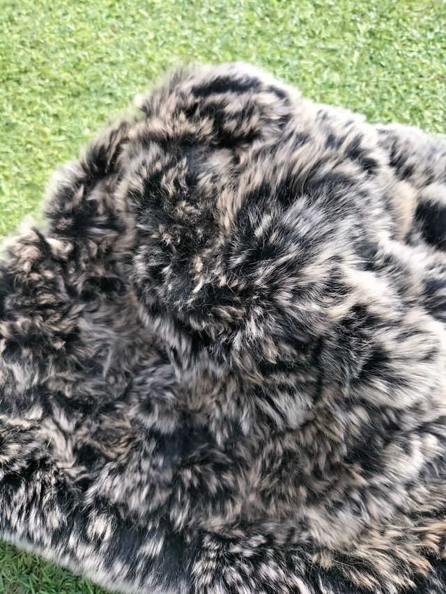 Gorro de piel de zorro auténtica