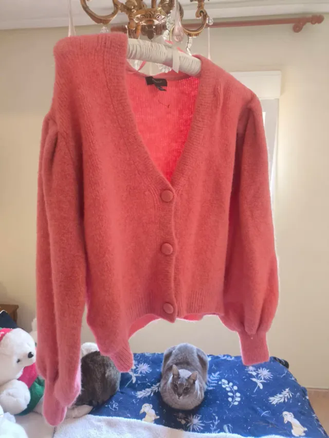 CHAQUETA CARDIGAN PRIMARK MANGA ABULLONADA TALLA M