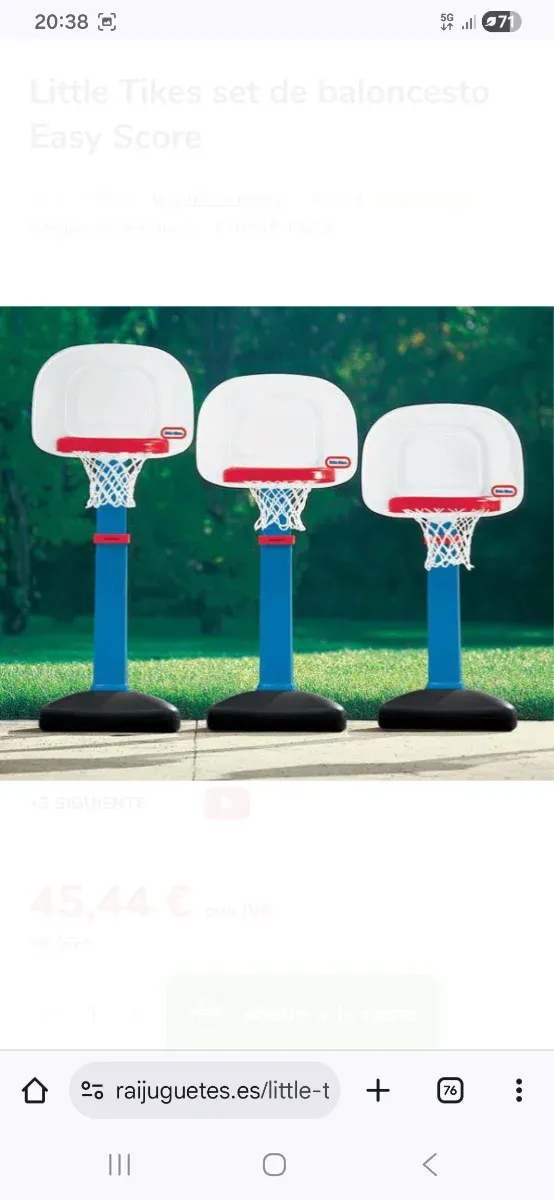 Canasta Baloncesto Little Tikes Easy Score