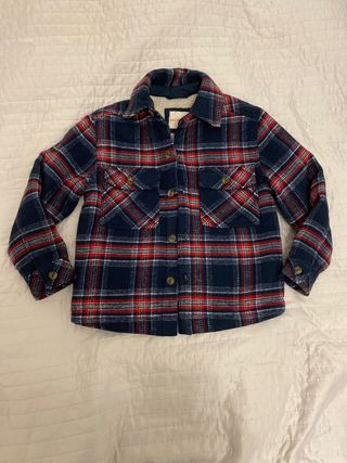 Chaqueta niño cuadros azul y rojo, nueva