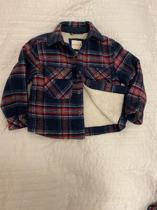 Chaqueta niño cuadros azul y rojo, nueva