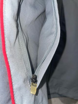 Chaqueta Vintage Adidas Gris y Roja