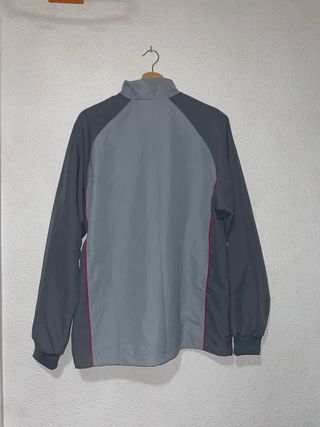 Chaqueta Vintage Adidas Gris y Roja