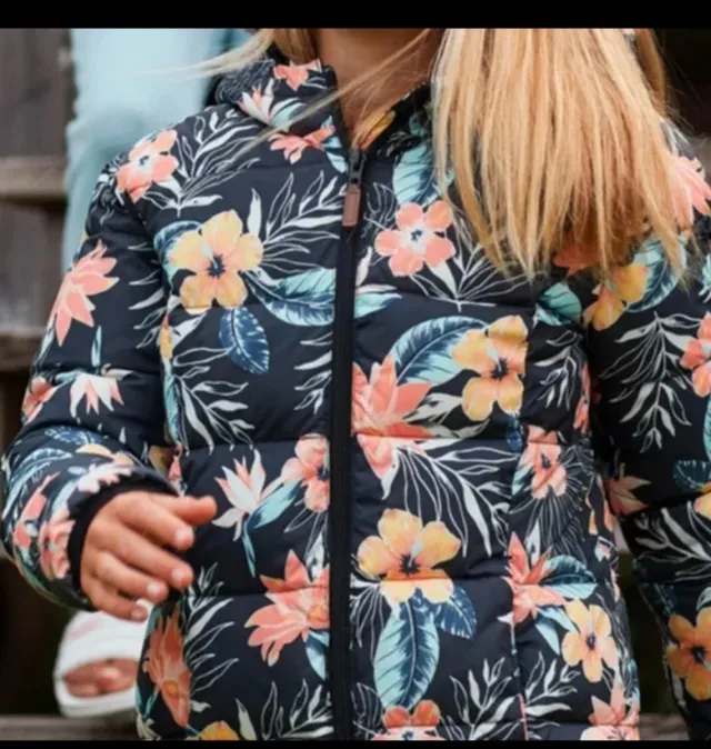 Chaqueta anorak floral