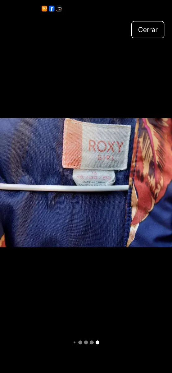 Chaqueta anorak floral