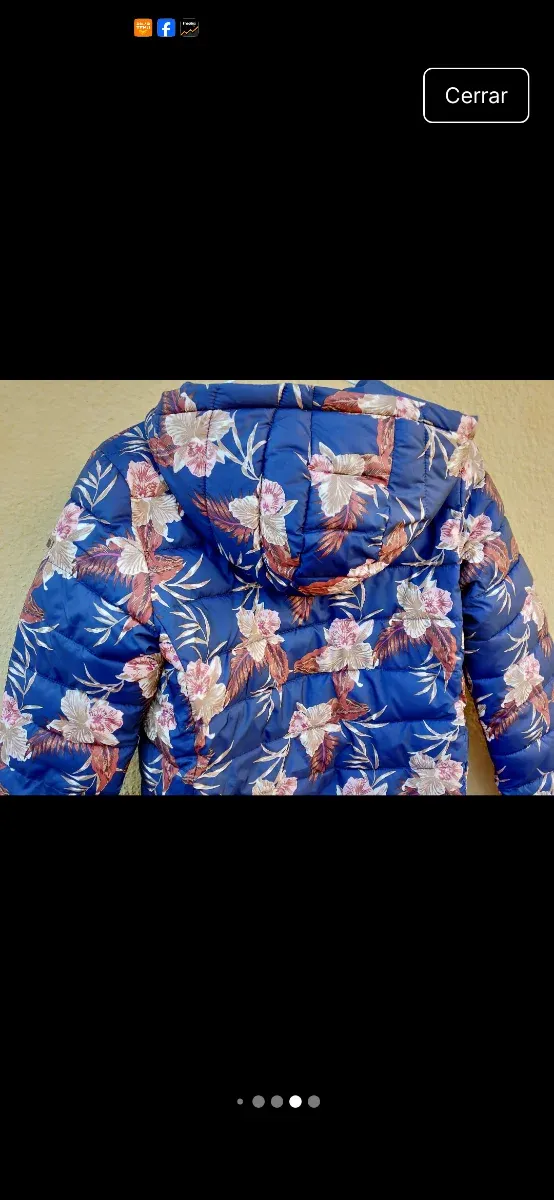 Chaqueta anorak floral