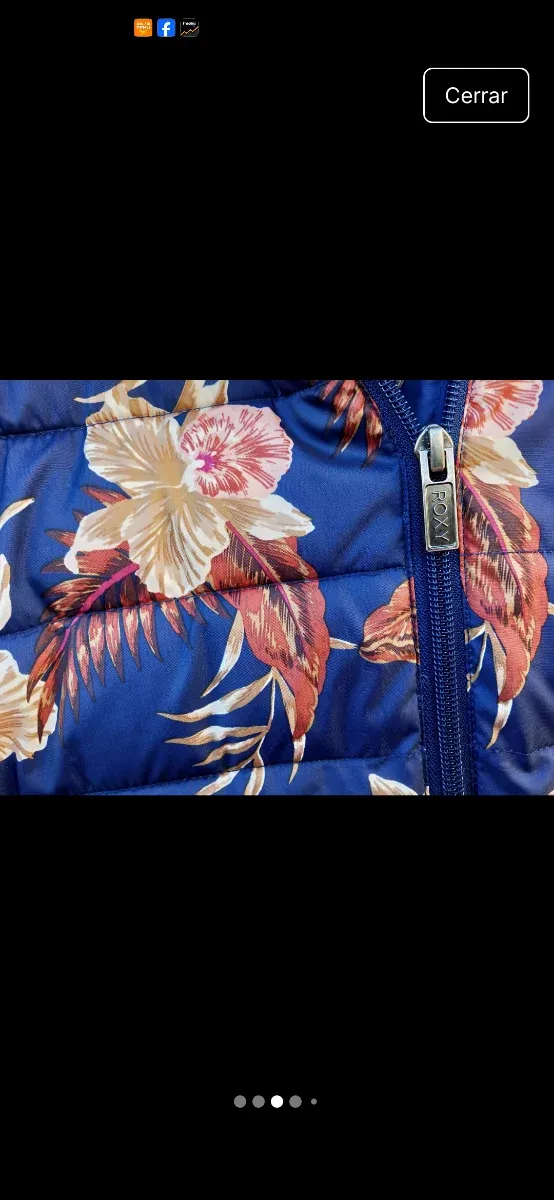Chaqueta anorak floral