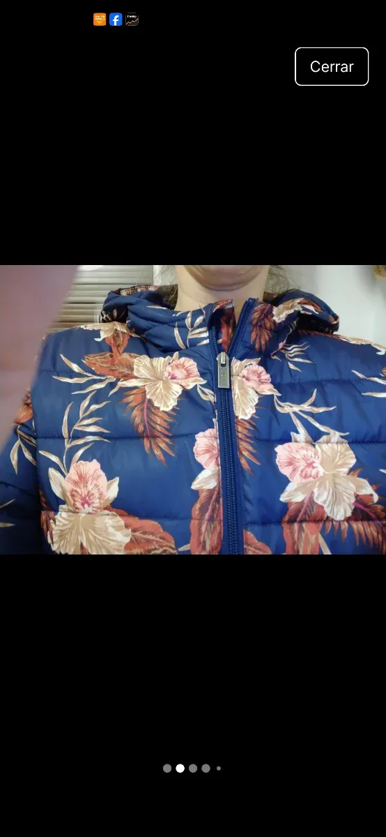 Chaqueta anorak floral