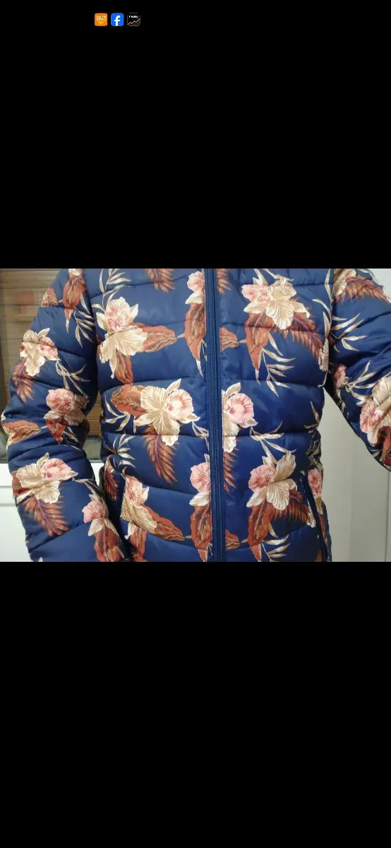 Chaqueta anorak floral