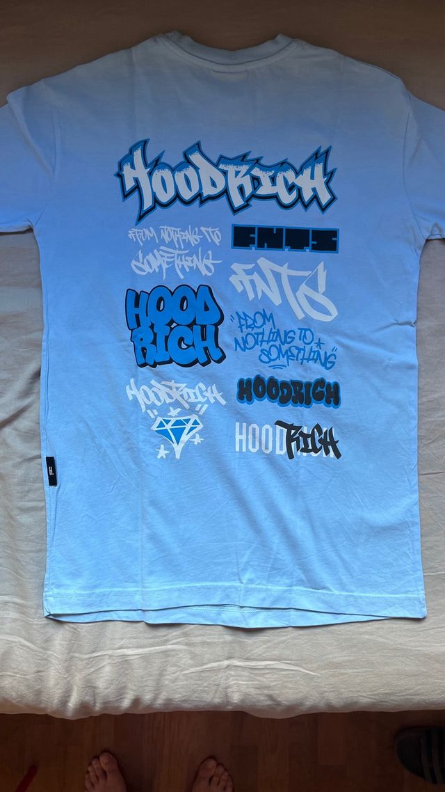 Camiseta Hoodrich Azul Claro Talla XS