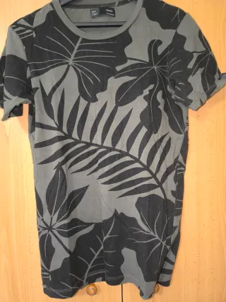 Camiseta estampada hojas hombre