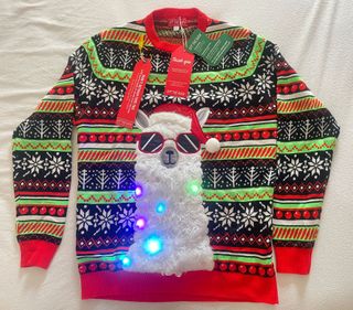Navidad Jersey Con Luces Suéter Unisex Festivo