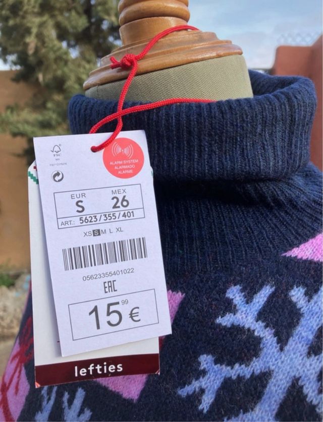 Jersey Lefties Talla S Estampado Navidad