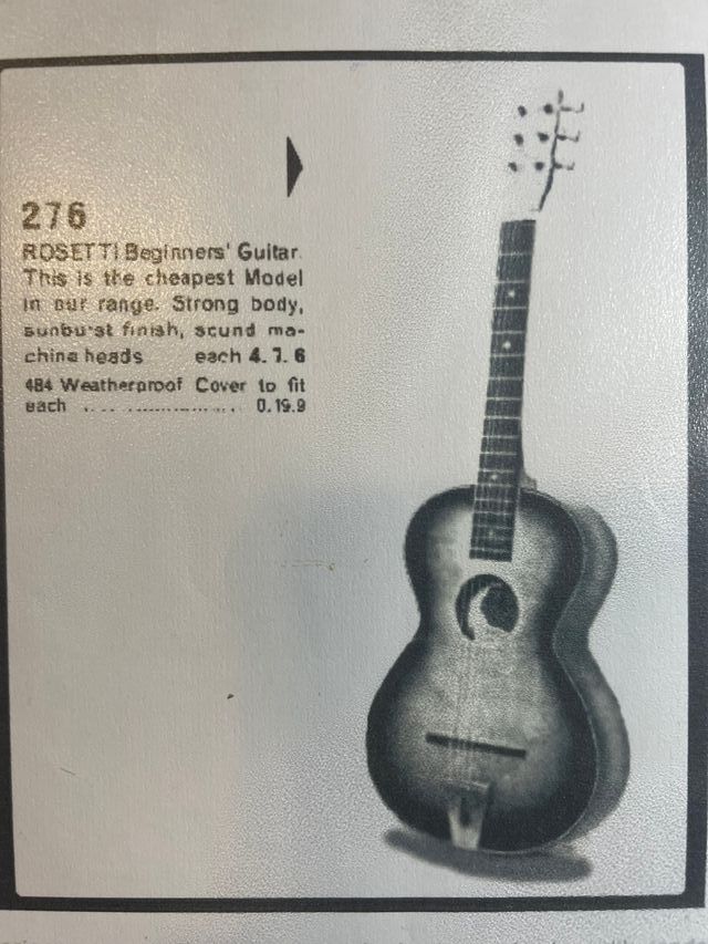 Guitarra Egmon Toledo 1957 La primera de Harrison.