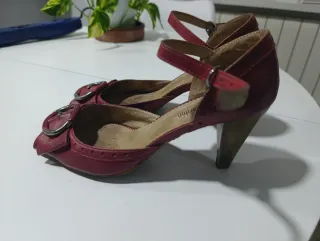 Sandalias Isabella Cordón Piel con pulsera y tacón