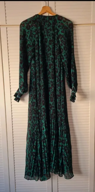 Vestido largo Sfera verde y negro Talla L