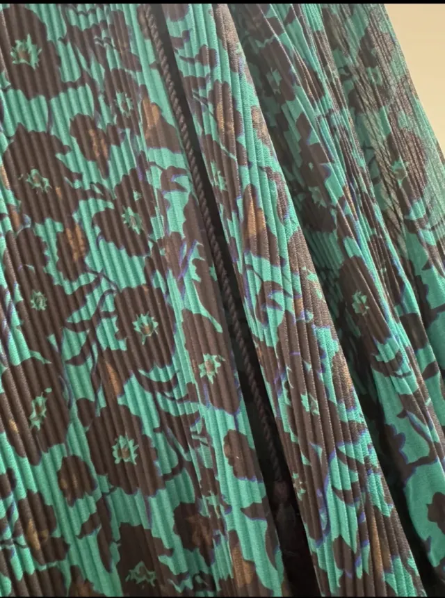 Vestido largo Sfera verde y negro Talla L