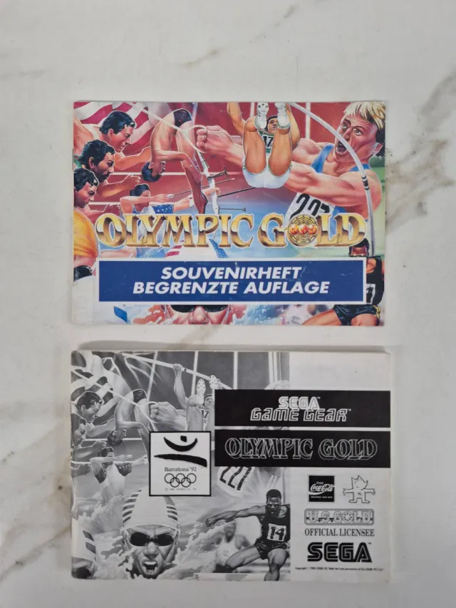 Manuales Olympic Gold Sega Game Gear