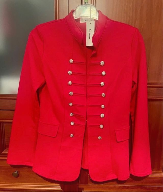 Chaqueta Roja Lemon Militar