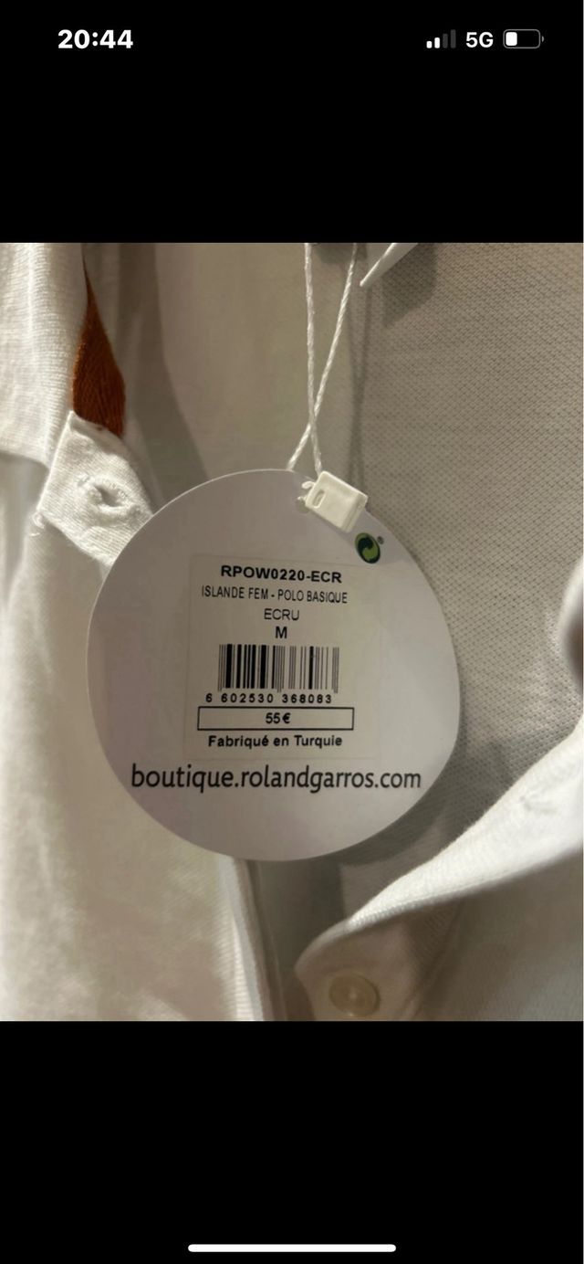 Polo Roland Garros Talla M