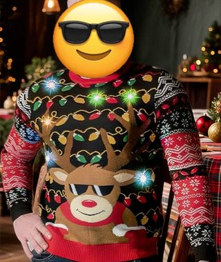 Suéter Navidad Jersey Con Luces Unisex Festivo