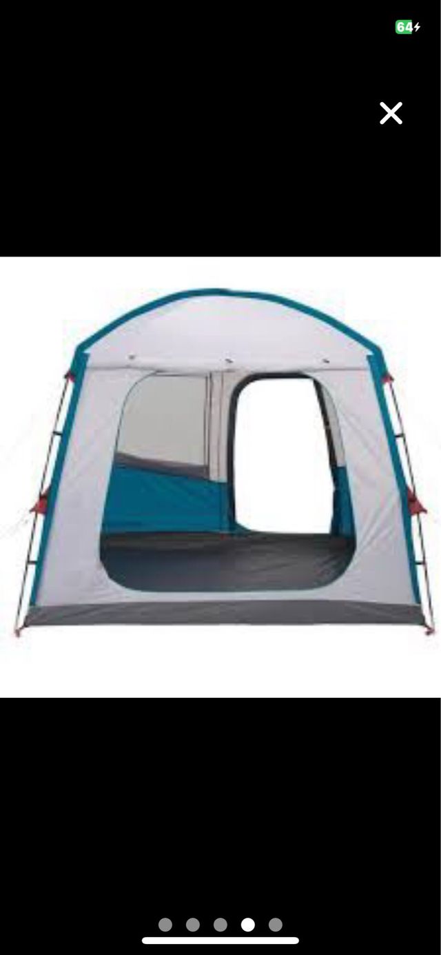 Tienda de campaña cocina.