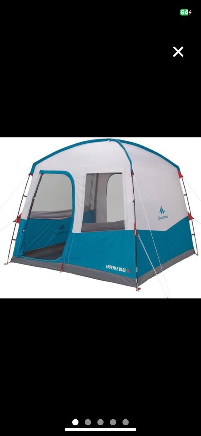 Tienda de campaña cocina.