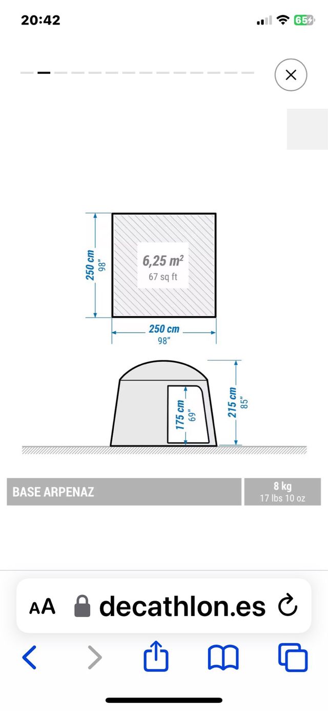 Tienda de campaña cocina.