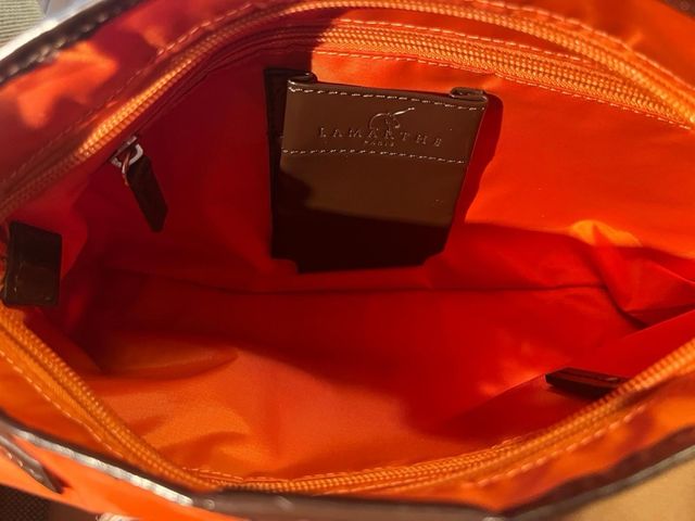 Bolso LAMARTHÉ Nylon Naranja y Marrón