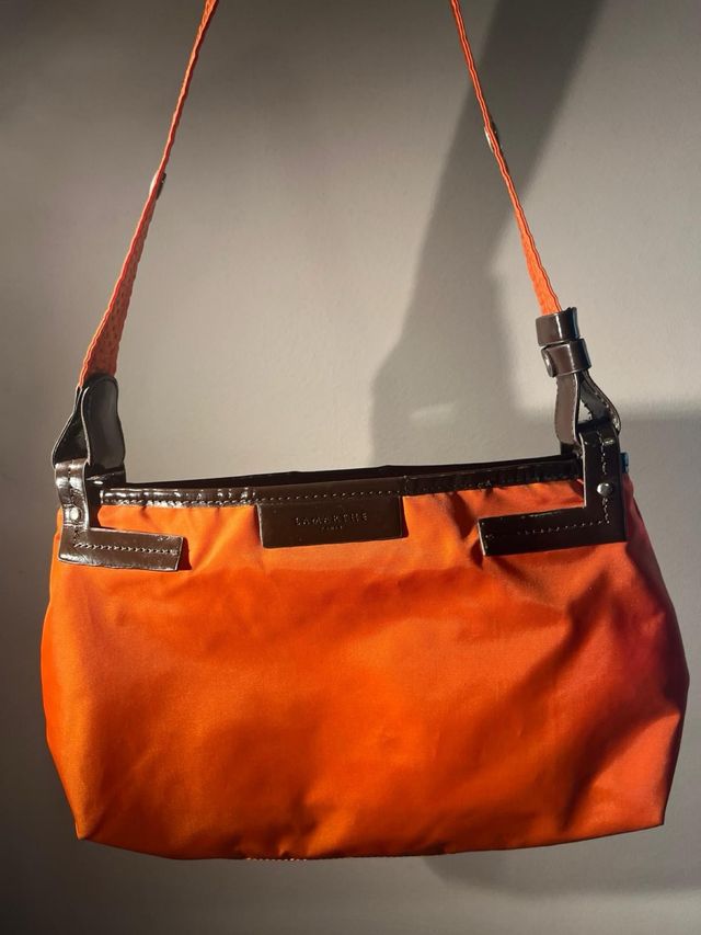 Bolso LAMARTHÉ Nylon Naranja y Marrón