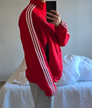 Chaqueta Adidas Vintage Roja