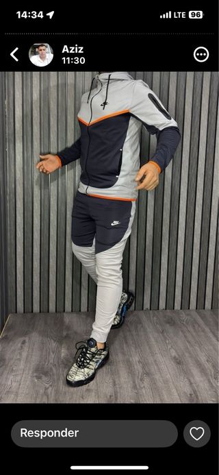 Conjunto deportivo Nike negro