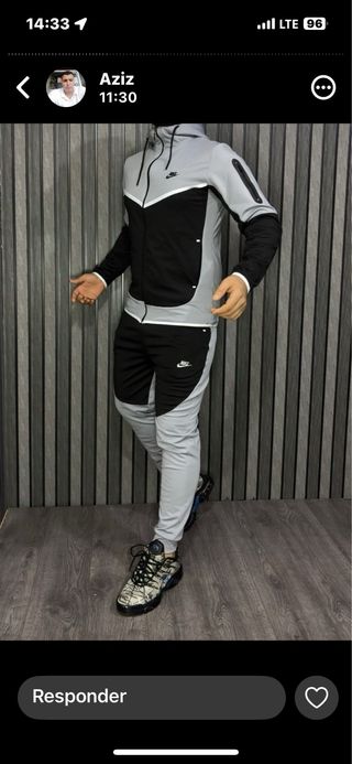 Conjunto deportivo Nike negro